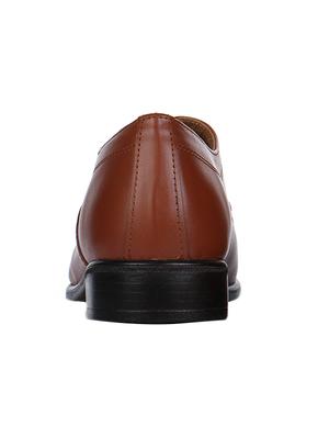 tan leather lace-up oxfords - 16194009 - Standard Image - 3