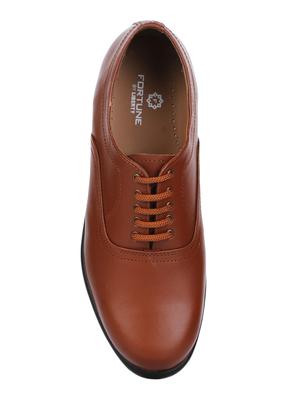 tan leather lace-up oxfords - 16194009 - Standard Image - 4