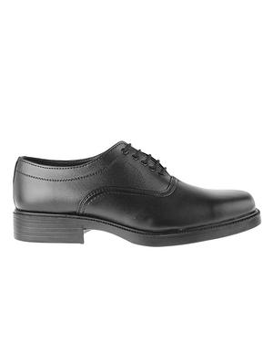 black leather lace-up oxfords - 16194080 - Standard Image - 2