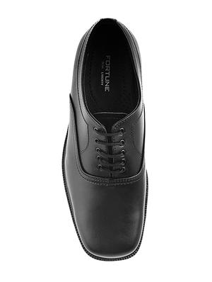 black leather lace-up oxfords - 16194080 - Standard Image - 3