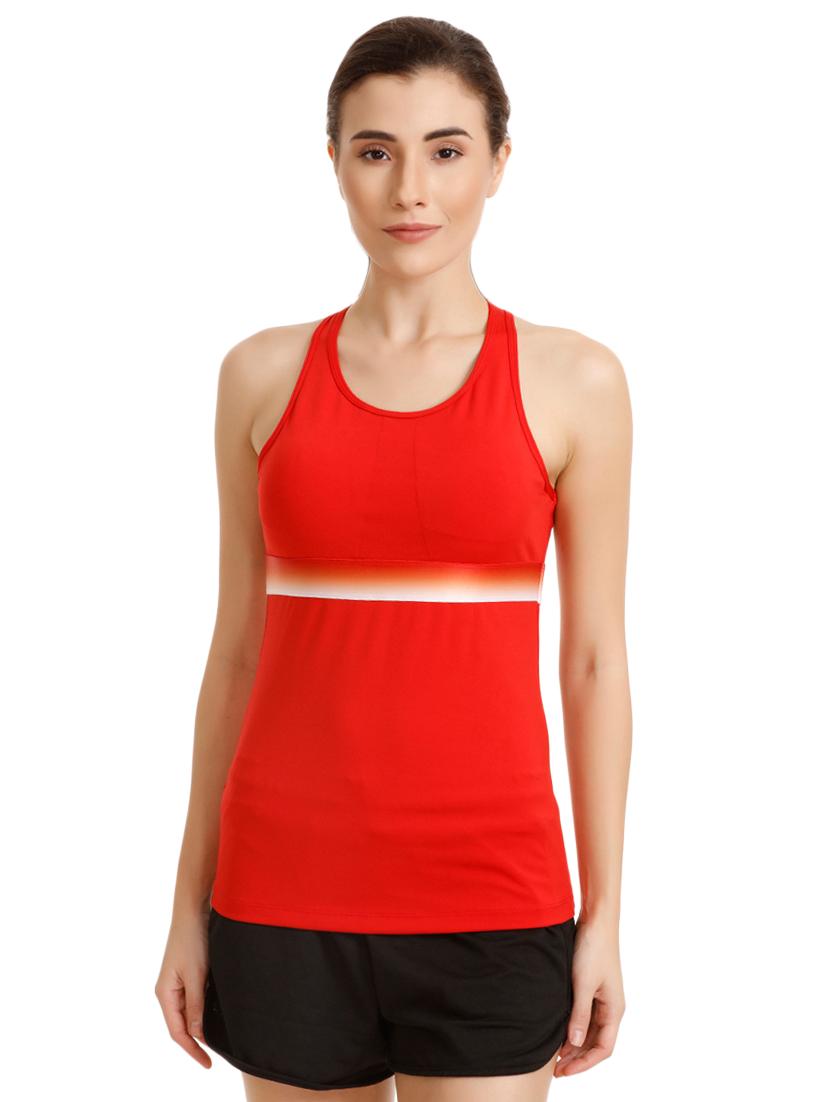 cut out detail racer back tank tee - 16194093 - Zoom Image - 1