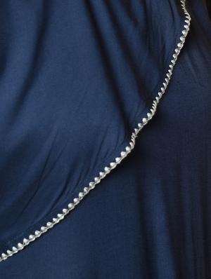 overlap flared solid kurta - 16194122 - Standard Image - 5