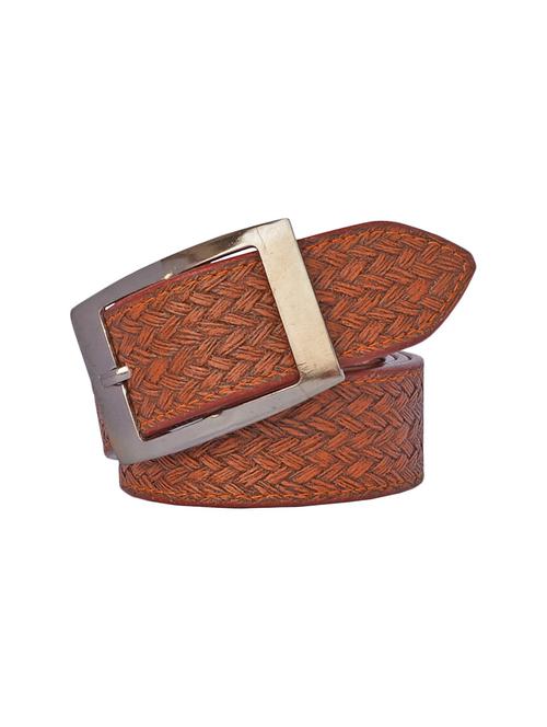 brown leatherette belt - 16194128 - Standard Image - 1
