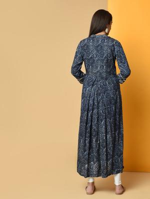 gota work printed kurta - 16194135 - Standard Image - 4