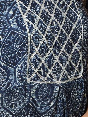 gota work printed kurta - 16194135 - Standard Image - 5