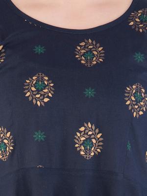 floral printed flared kurta - 16194303 - Standard Image - 4