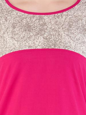 printed yoke straight kurta - 16194307 - Standard Image - 4
