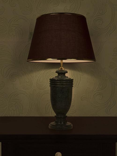 Fos Lighting Green Marble Trophy Table Lamp with Chrome Brown Shade - 16194773 - Standard Image - 1