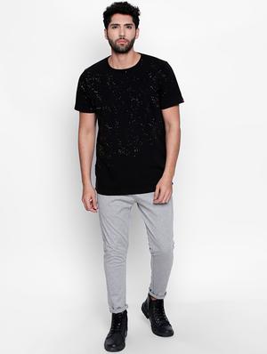 black all over print t-shirt - 16194961 - Standard Image - 4