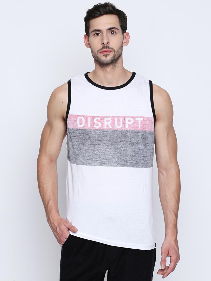 white typographic t-shirt - 16194978 - Zoom Image - 1