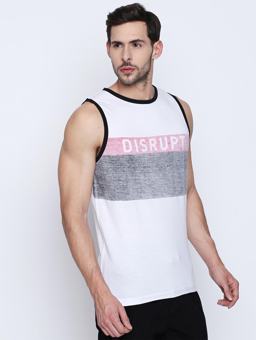 white typographic t-shirt - 16194978 - Zoom Image - 2