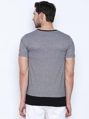 grey solid pocket t-shirt - 16194984 - Standard Image - 3