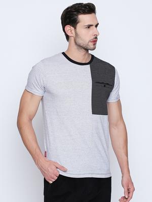 white striped pocket t-shirt - 16194987 - Standard Image - 2