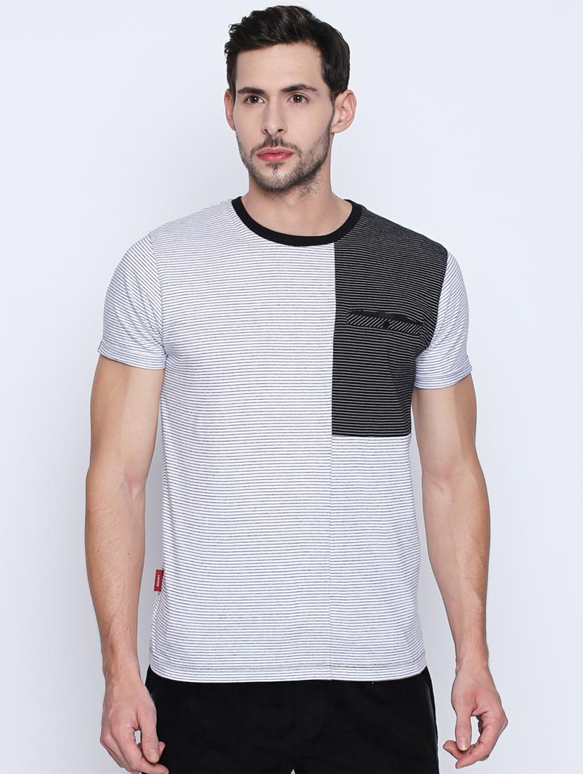 white striped pocket t-shirt - 16194987 - Zoom Image - 1