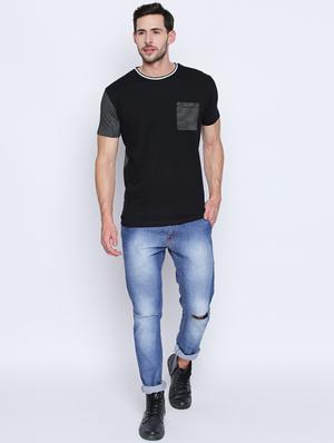 black striped pocket t-shirt - 16194988 - Standard Image - 4