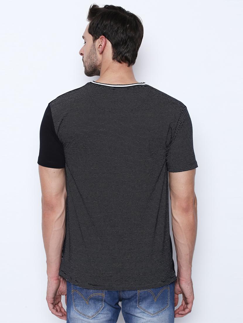 black striped pocket t-shirt - 16194988 - Zoom Image - 3
