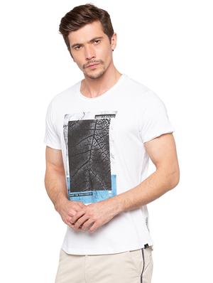 white chest print tshirt - 16195841 - Standard Image - 2