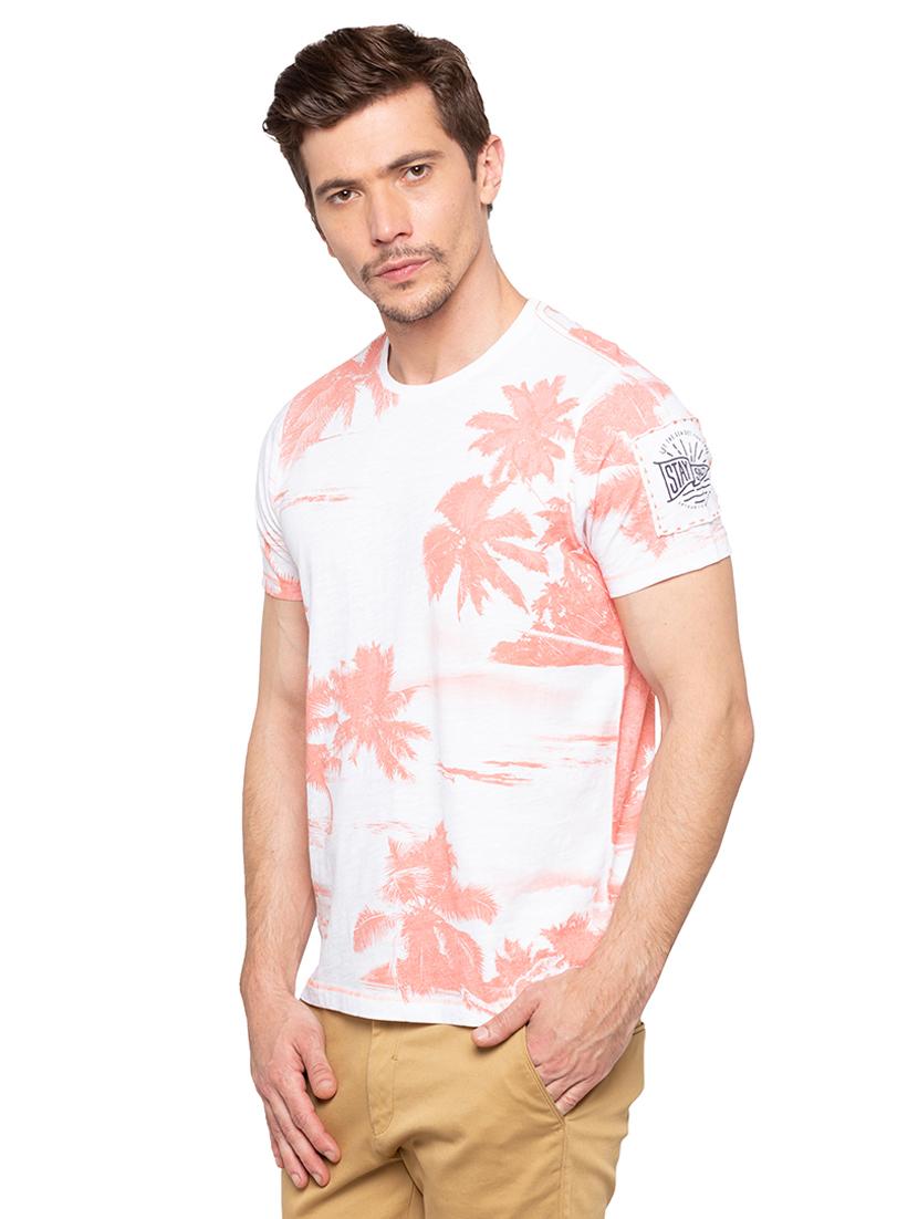 white tropical all over print tshirt - 16195846 - Zoom Image - 2