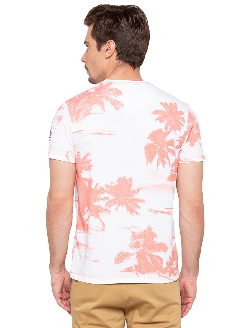 white tropical all over print tshirt - 16195846 - Zoom Image - 3