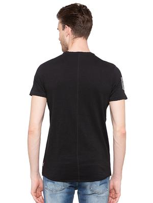 black typographic chest print tshirt - 16195893 - Standard Image - 3