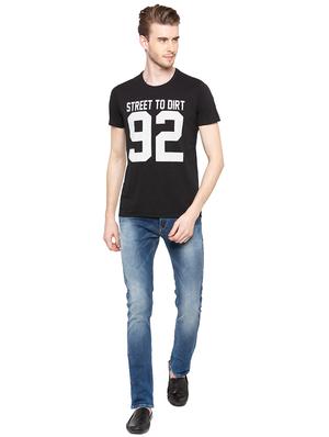 black typographic chest print tshirt - 16195893 - Standard Image - 4