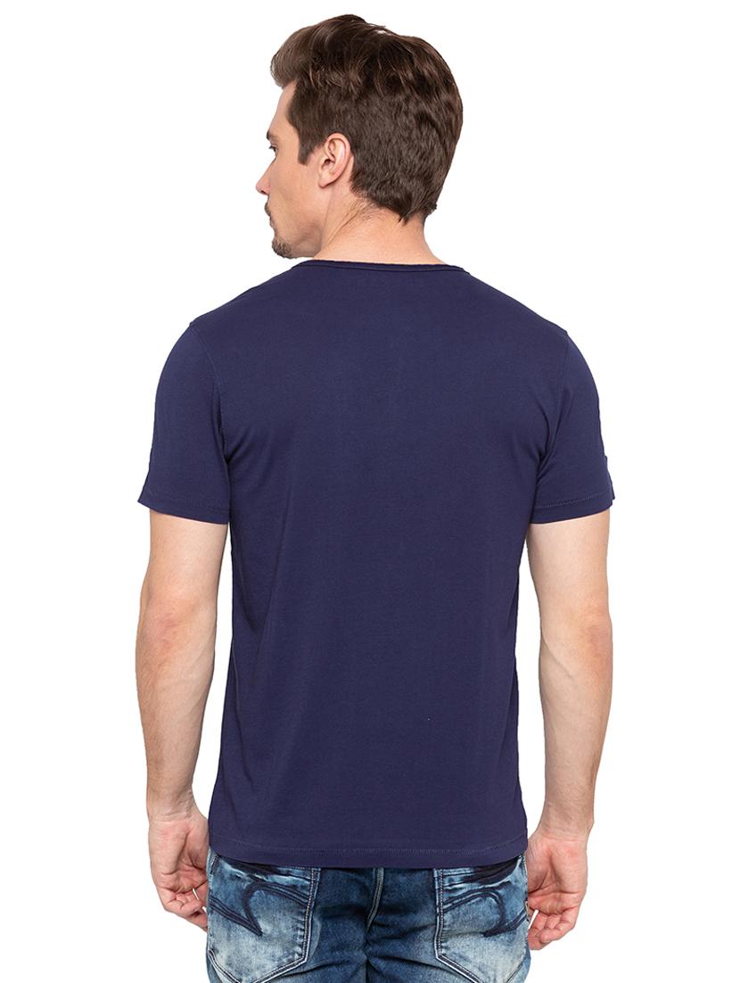 blue solid pocket tshirt - 16195896 - Zoom Image - 3