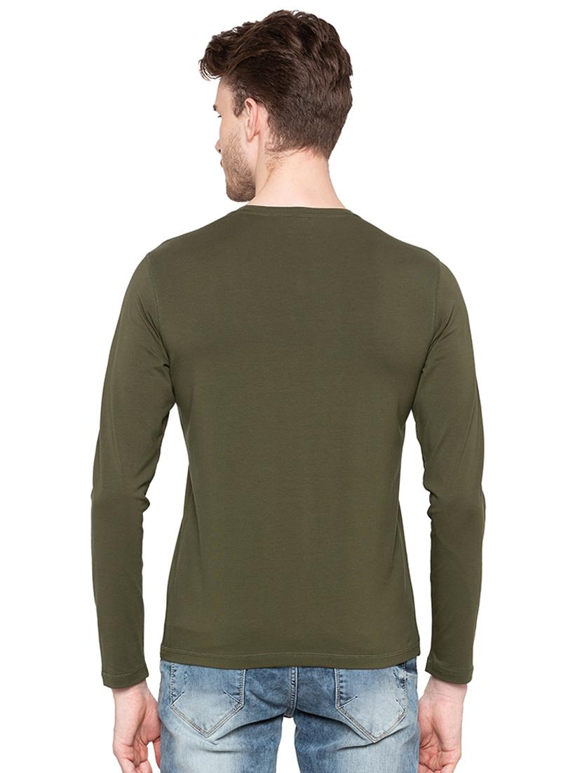 olive green camouflage front print tshirt - 16195909 - Zoom Image - 3