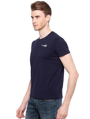 blue solid tshirt - 16195913 - Standard Image - 2