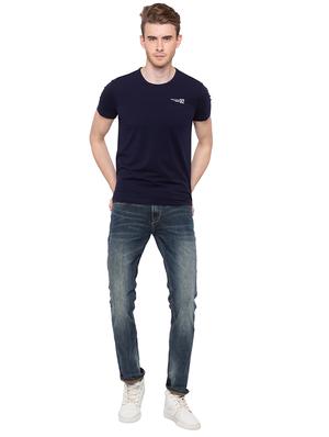 blue solid tshirt - 16195913 - Standard Image - 4