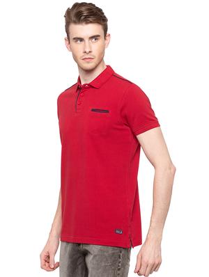 red cotton backprint t-shirt - 16195919 - Standard Image - 2