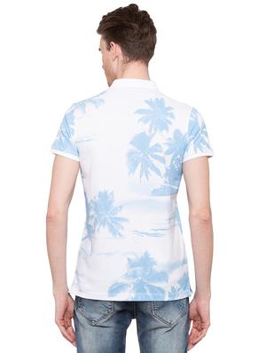 white tropical all over print tshirt - 16195924 - Standard Image - 3