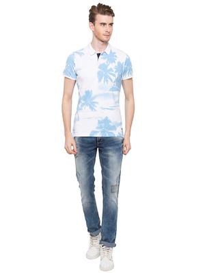 white tropical all over print tshirt - 16195924 - Standard Image - 4