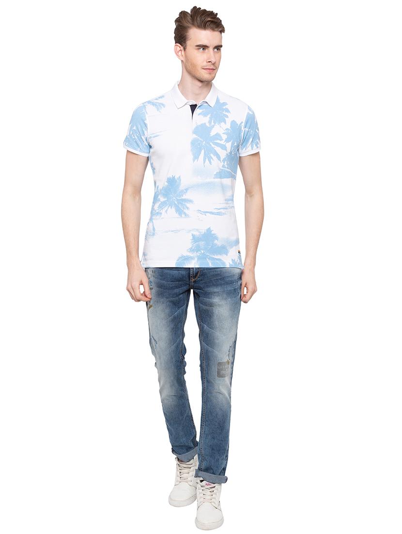 white tropical all over print tshirt - 16195924 - Zoom Image - 4