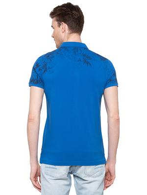 blue tropical chest print tshirt - 16195945 - Standard Image - 3
