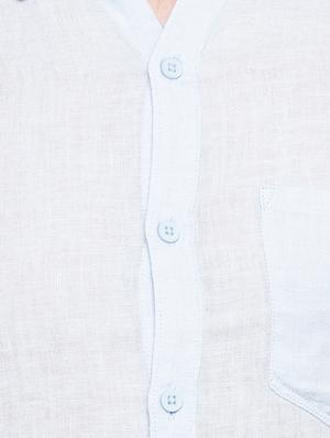 blue solid casual shirt - 16196366 - Standard Image - 5
