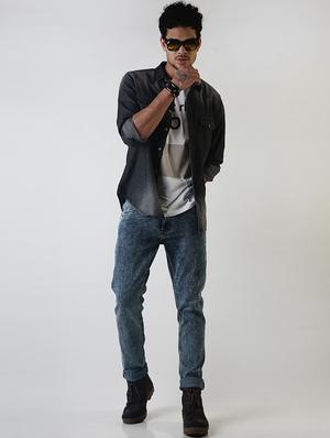 grey faded casual shirt - 16196669 - Standard Image - 4