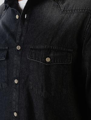 grey faded casual shirt - 16196669 - Standard Image - 5