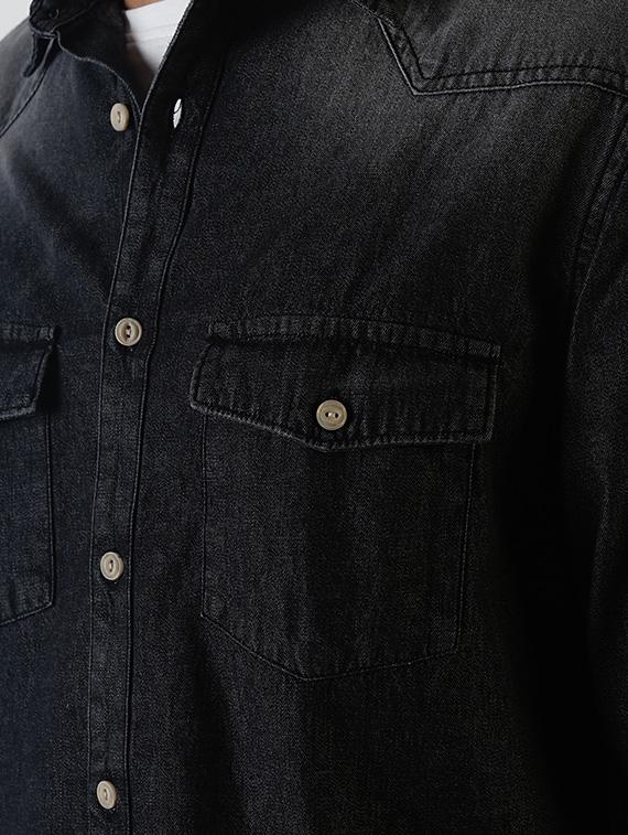 grey faded casual shirt - 16196669 - Zoom Image - 5