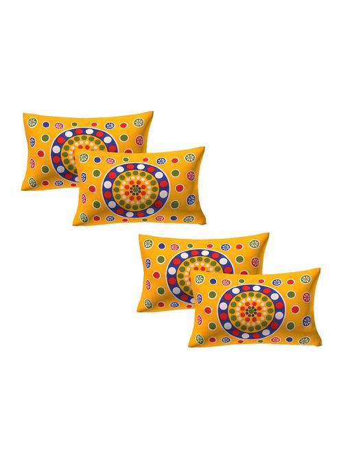 cotton multicolor pillow covers 2 sets (4 pieces)-17"x27" - 16197641 - Very Small Image - 1