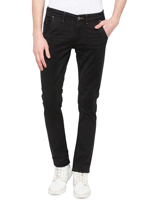 black plain denim jeans - 16197861 - Standard Image - 1