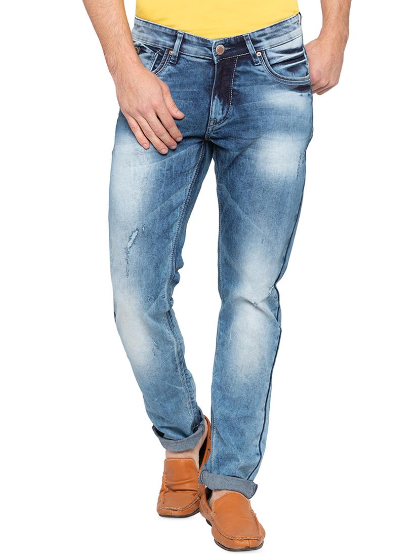 blue heavy washed jeans - 16197863 - Zoom Image - 1