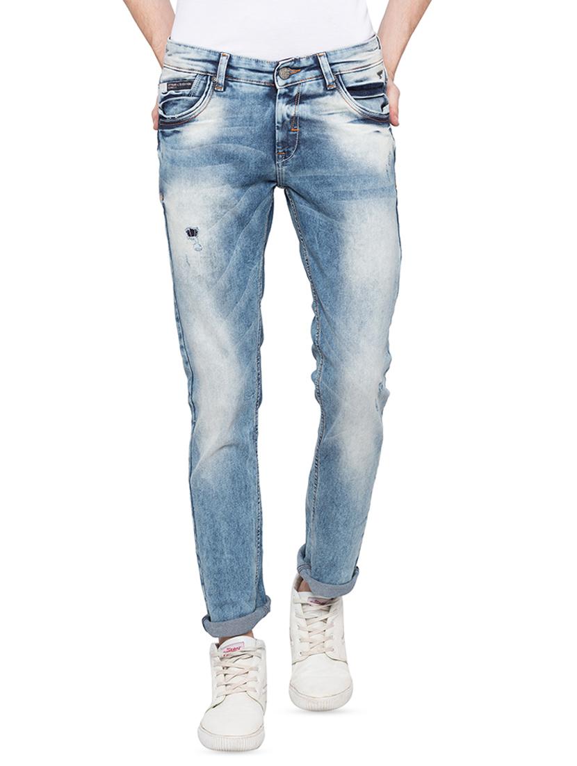 blue heavy washed jeans - 16197864 - Zoom Image - 1
