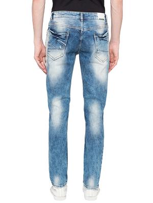 blue heavy washed ripped denim jeans - 16197866 - Standard Image - 3