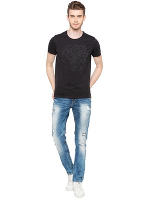 blue heavy washed ripped denim jeans - 16197866 - Standard Image - 4