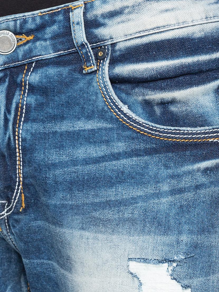 blue heavy washed ripped denim jeans - 16197866 - Zoom Image - 5