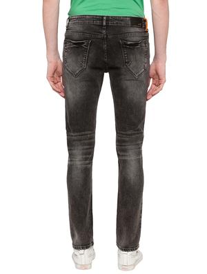 black heavy washed jeans - 16197887 - Standard Image - 3