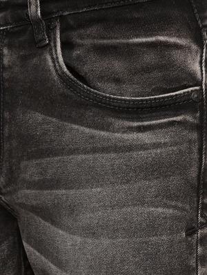 black heavy washed jeans - 16197887 - Standard Image - 5