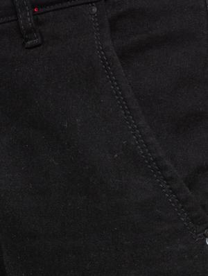 black solid plain denim jeans - 16197895 - Standard Image - 5