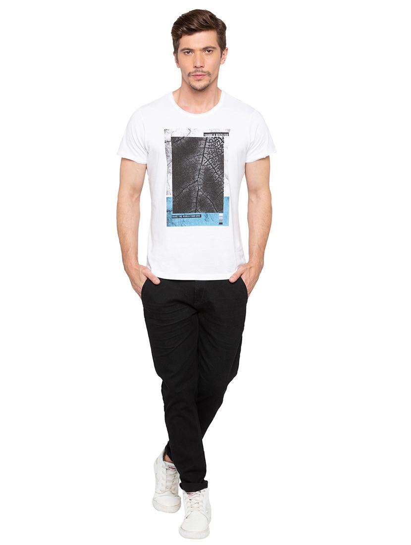 black solid plain denim jeans - 16197895 - Zoom Image - 4