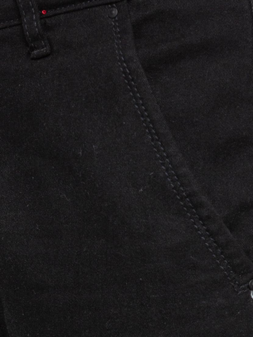black solid plain denim jeans - 16197895 - Zoom Image - 5